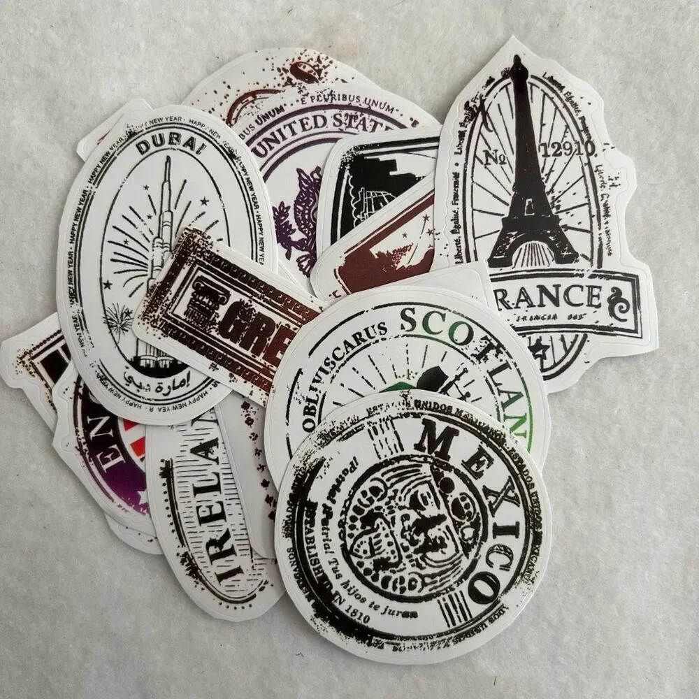 Travel Planner World Map Journal and Stickers Set
